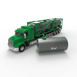 Резервуар (емкость) горизонтальный стальной подземный РГСП 20 кубов